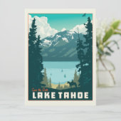 Meer van Tahoe | Datum opslaan - Foto Save The Date (Staand voorkant)