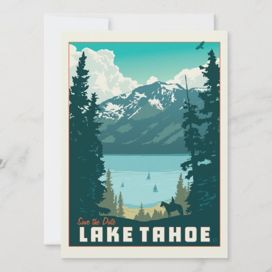 Meer van Tahoe | Datum opslaan - Foto Save The Date (Voorkant)