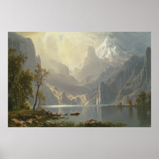 Meer van Tahoe door Bierstadt Poster (Voorkant)