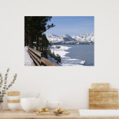 Meer van Tahoe in Snow Poster (Keuken)