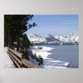 Meer van Tahoe in Snow Poster (Voorkant)