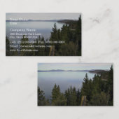 Meer van Tahoe met pijnbomen Visitekaartje (Voorkant / Achterkant)