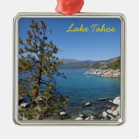 Meer van Tahoe Metalen Ornament (Voorkant)