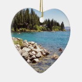 Meer van Tahoe Nevada Keramisch Ornament (Rechts)
