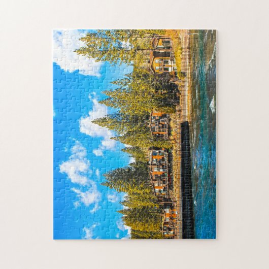 Meer van Tahoe Nevada. Legpuzzel (Verticaal)