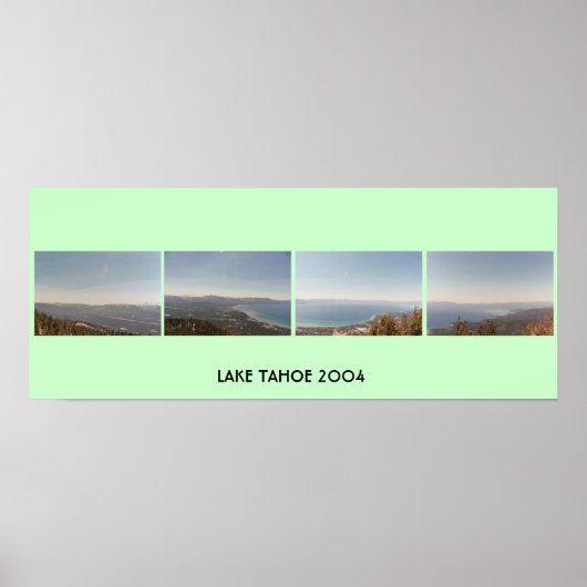 Meer van Tahoe Poster (Voorkant)