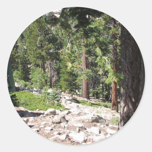 Meer van Tahoe Ronde Sticker (Voorkant)