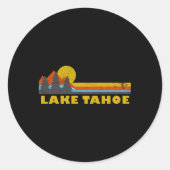 Meer van Tahoe Ronde Sticker (Voorkant)