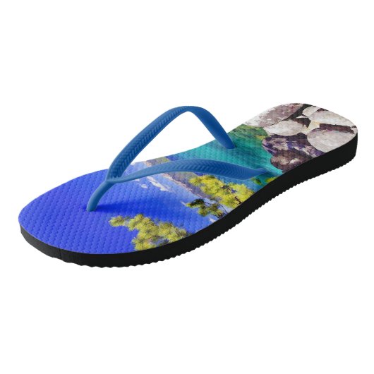 Meer van Tahoe Teenslippers (Schuin)