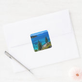 Meer van Tahoe Vierkante Sticker (Envelop)