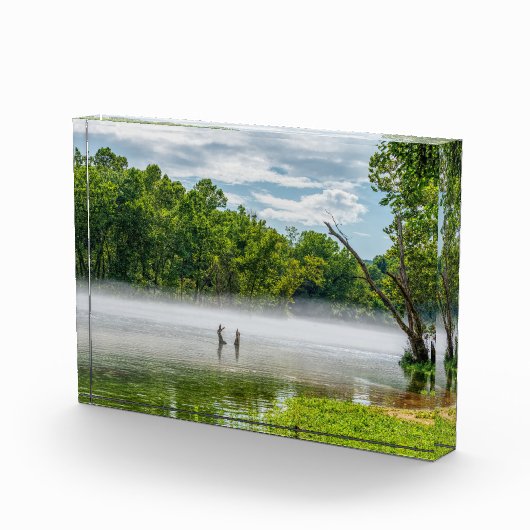 Meer van Taneycomo Summer Fog Fotoblokken (Rechts)