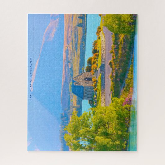 Meer van Tekapo Nieuw-Zeeland Legpuzzel (Verticaal)