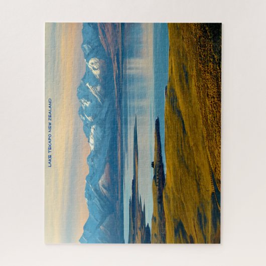 Meer van Tekapo Nieuw-Zeeland Legpuzzel (Verticaal)