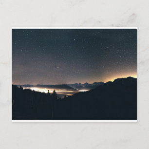Meer van Thun, Zwitserland en Starry Sky Briefkaart
