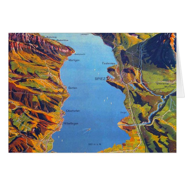  Meer van Thun Zwitserland Reis (Voorkant Horizontaal)