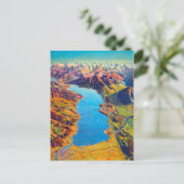 Meer van Thun Zwitserland Reis Briefkaart (Staand voorkant)