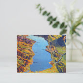  Meer van Thun Zwitserland Reis Briefkaart (Staand voorkant)