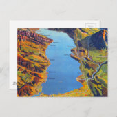  Meer van Thun Zwitserland Reis Briefkaart (Voorkant / Achterkant)