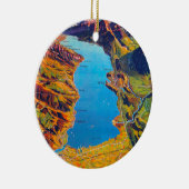 Meer van Thun Zwitserland Reis Keramisch Ornament (Rechts)