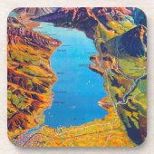  Meer van Thun Zwitserland Reis Onderzetter (Voorkant)