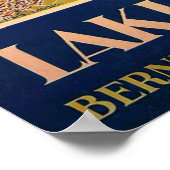 Meer van Thun Zwitserland Reis Poster (Hoek)