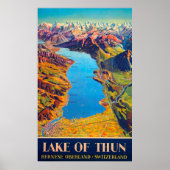  Meer van Thun Zwitserland Reis Poster (Voorkant)
