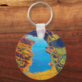 Meer van Thun Zwitserland Reis Sleutelhanger (Voorkant)