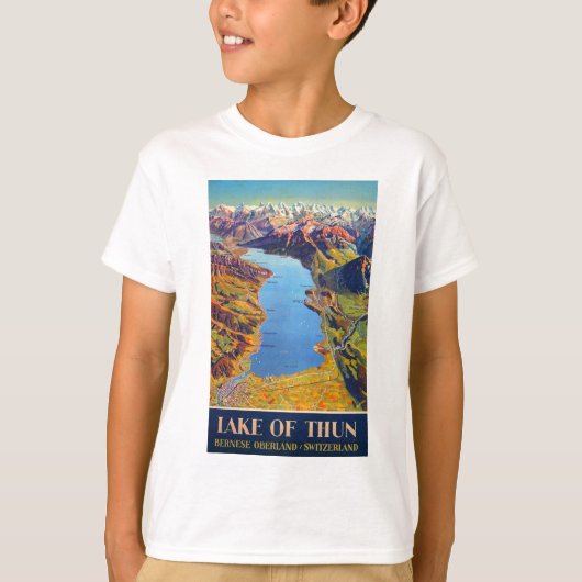 Meer van Thun Zwitserland Reis T-shirt (Voorkant)