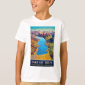  Meer van Thun Zwitserland Reis T-shirt (Voorkant)
