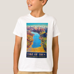  Meer van Thun Zwitserland Reis T-shirt