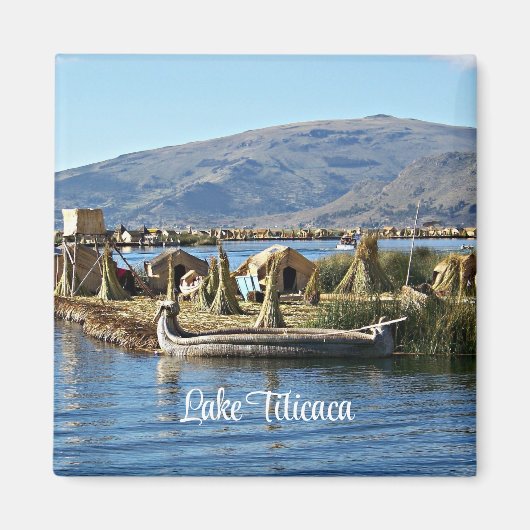 Meer van Titicaca - Floating Island Magneet (Voorkant)