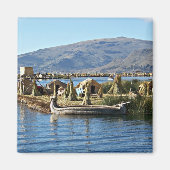 Meer van Titicaca - Floating Island Magneet (Voorkant)