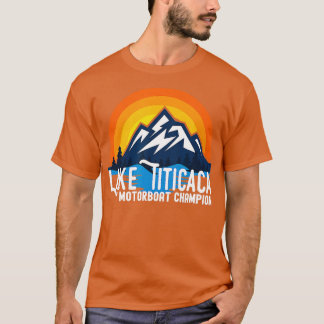 Meer van Titicaca Motorboot Kampioen Bolivia Peru  T-shirt