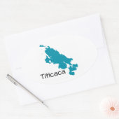 Meer van Titicaca Ovale Sticker (Envelop)