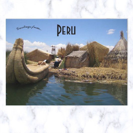 Meer van Titicaca Peru Briefkaart