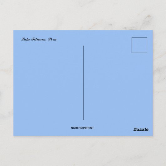 Meer van Titicaca Peru Briefkaart (Achterkant)