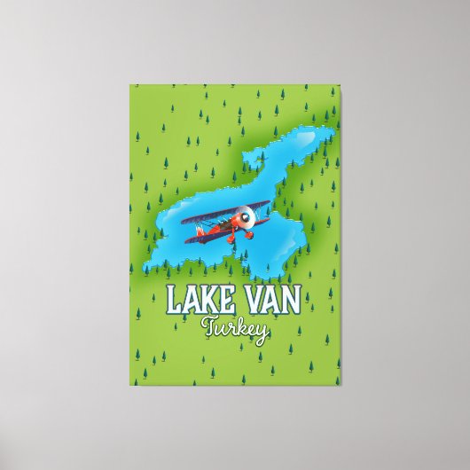Meer Van Turkije Kaart Canvas Afdruk (Voorkant)