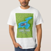 Meer Van Turkije Kaart T-shirt (Voorkant)