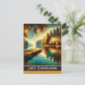 Meer van Tuscaloosa, Alabama |  schilderij Briefkaart (Staand voorkant)