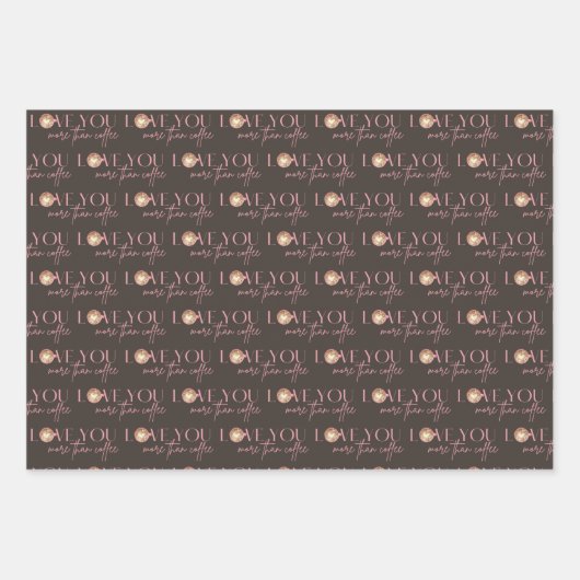 Meer van u dan koffiepakbladen inpakpapier vel (Voorkant)