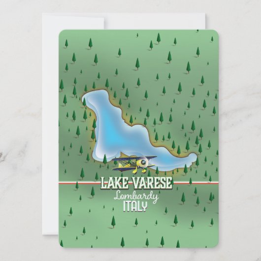 Meer van Varese, Lombardije, Italië reisposter (Voorkant)
