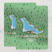 Meer van Varese, Lombardije, Italië reisposter (Voorkant / Achterkant)
