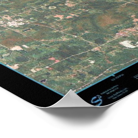 Meer van Vermilion, poster van de Minnesota-satell (Hoek)