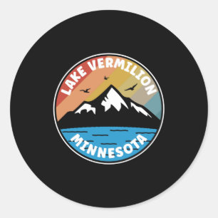 Meer van Vermilion - Vintage Minnesota Ronde Sticker