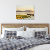 meer van Viverone, Italië op canvasprint Canvas Afdruk (Insitu (Slaapkamer))