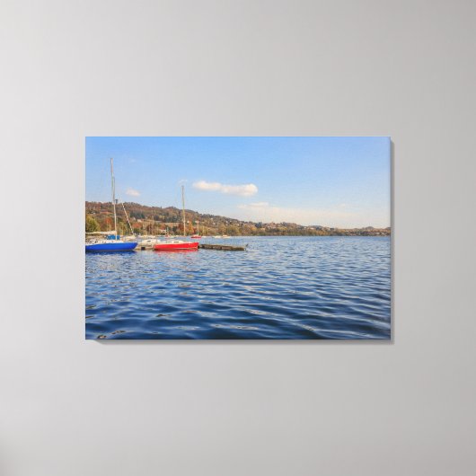 Meer van Viverone op canvasprint Canvas Afdruk (Voorkant)