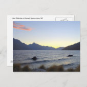 Meer van Wakatipu op Sunset, Queenstown, NZ Briefkaart (Voorkant / Achterkant)