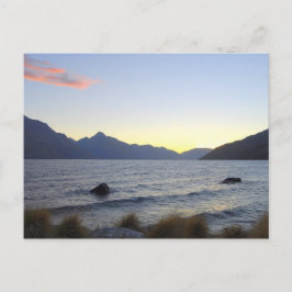 Meer van Wakatipu op Sunset, Queenstown, NZ Briefkaart