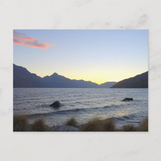 Meer van Wakatipu op Sunset, Queenstown, NZ Briefkaart (Voorkant)
