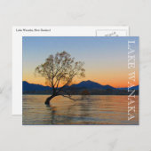 Meer van Wanaka zonsondergang Briefkaart (Voorkant / Achterkant)